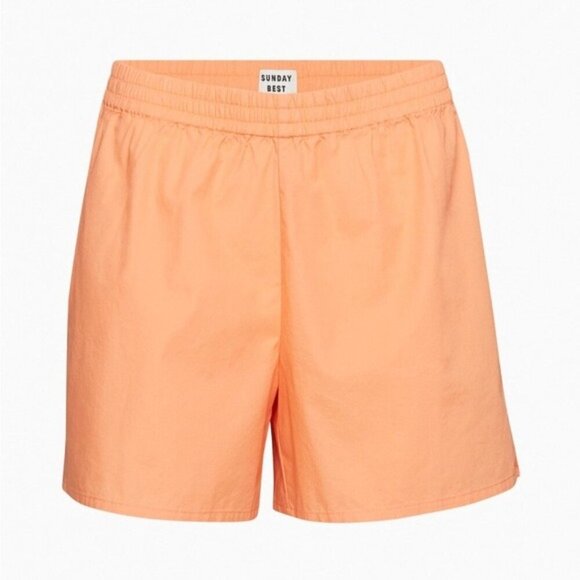 Aritzia Sunday Best Eva 5" Short In Sunny Apricot Size Medium Mid-rise pull-on - Picture 1 of 11